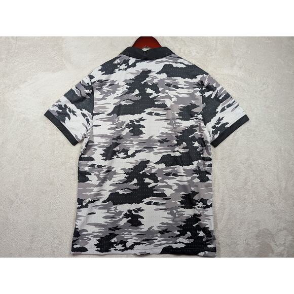 Extracurricular Shirt Mens Medium Performance Golf Polo Gray Black White Camo - Picture 6 of 6